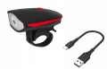 LAMPKA ROWEROWA NA PRZÓD LED LAMPA ROWER MOCNA USB